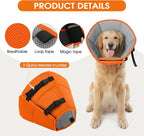 Dog Cone for Large Dogs After Surgery, Adjustable Soft Recovery Cone Collar for - Image 4