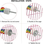 Bird Rope Perches for Parrots, Cockatiels, Budgie Cages Comfy Birds Colorful - Image 5