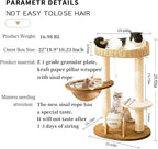 Modern Cat Tree for Indoor Cats, Wood Cat Tree - Image 7