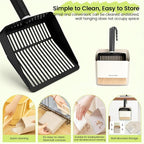 Metal Cat Litter Scooper with Holder, Stainless Steel Metal Litter Scoop - Image 5