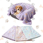 Rezutan Dog Blankets for 3 Pack Medium Blanket Cat Soft Fuzzy Blankets Washable - Image 7
