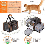 TSA Airline Approved Expandable Pet Carrier, - Image 2