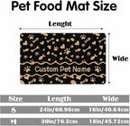 Personalized Dog Cat Mat with Name Photo Custom Placemat Feeding Mats - Image 2