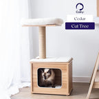 Catry 29.7" Tall 3 Level Laminated Wood Cat Tree - Image 9
