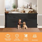 Retractable Baby Gate for Stairs, Automatic Tension, One-Hand Operation - Image 2