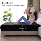 Waterproof Mattress Protector Queen, Fitted Sheet Style Breathable Mattress - Image 4