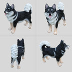 Akita Statue Outdoor Decorations – Outdoor Dog Statue Standing Black Akita - Image 3