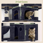 Globlazer Cat Trees and Towers for Multiple Adult Cats, 82-inch XXL Tall Cat - Image 4