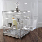 Hanging Bird Bath Cube Bird Bathtub Bath Shower Box Bowl Cage Accessory - Image 6