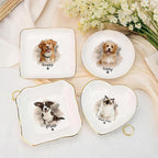 Custom Dog Cat Portrait Ring Dish, Personalized Pet Trinket Dish - Image 7
