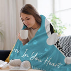 Personalized Paw Print Dog Blanket - Image 4