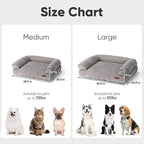 FUKUMARU Cute Dog Bed, Waterproof Corduroy Dogs Couch, 36in Orthopedic Pet Sofa - Image 6