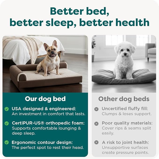 Furhaven Orthopedic Dog Bed for Medium/Small Dogs w/ Removable Bolsters & - Image 7