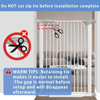 65.7"-72.2" Extra Wide Baby Gate, 40.5" Tall Dog Gate Indoor, Walk Through Pet - Image 6