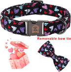 Valentines' Black Dog Collar - Image 2