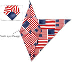 American Flag Dog Bandanas, 4th of July Dog Bandana, Large Summer Triangle - Image 4