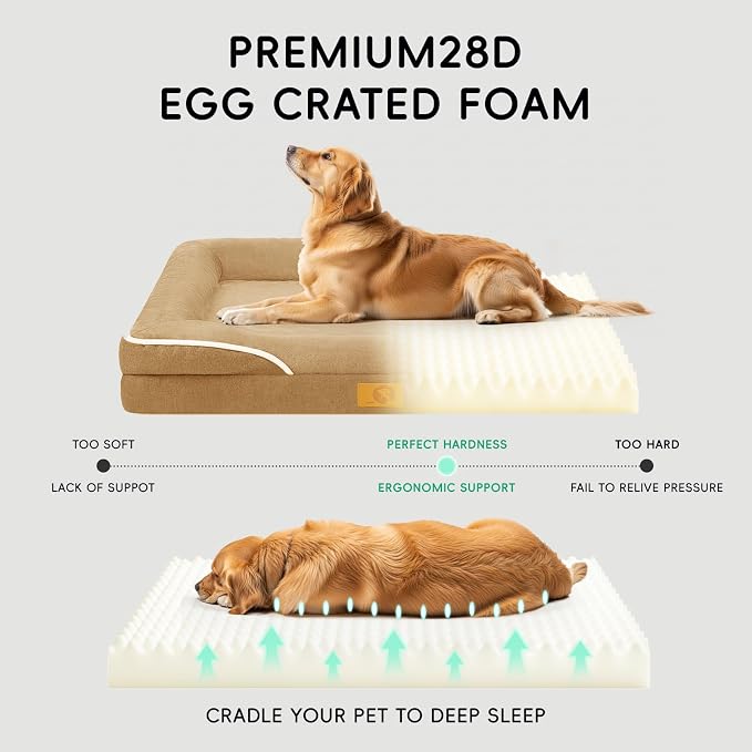 Homemate Dog Beds Large Sized Dog: 36x27 inch Orthopedic Large Dogs Bed XL - Image 4