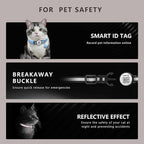 Smart QR Code Cat Collar 2-Pack, Breakaway Reflective Collar - Image 3