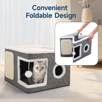 Shikha Cat Beds for Indoor Cats, Large Cat Cave - Image 6