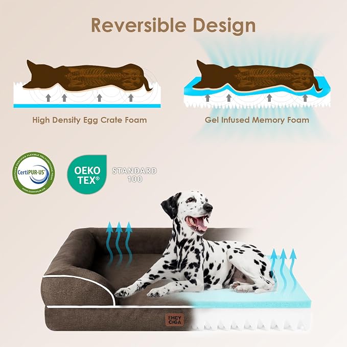 EHEYCIGA Orthopedic Dog Bed for Small Dogs, Waterproof Memory Foam Small Dog - Image 4