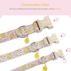 Faygarsle Floral Girl Dog Collar, Cotton Fabric - Image 5