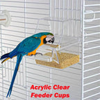 38-Inch Double Roof Top Large Flight Bird House Cage - Image 5