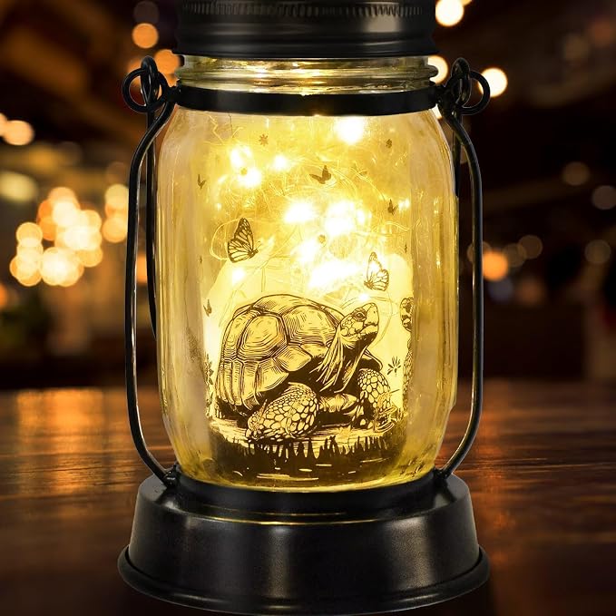 kyoryuger Tortoise Gifts for Women/Men Turtle Lovers Solar Lantern Mom Birthday - Image 8