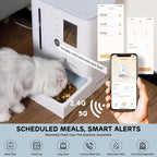 iPettie FW54 5G/2.4GHz WiFi Automatic Feeder and Waterer 2-in-1 Set - Image 2