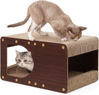 EHEYCIGA Cardboard Cat Scratcher House, 20-Inch Corrugated Cat Scratcher by EHEYCIGA