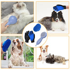 GJEASE Cat Grooming Glove Brush, Self-Cleaning Slicker Pet Brush - Image 7