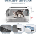 2 Pack 8" Deep Stainless Steel Litter Box - Image 3