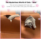 Interactive Cat Tunnel Mat for Indoor Cats, 4-Way Felt Cat Cave - Image 7