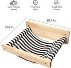 FUKUMARU Hammock Wall Mounted Cat Beds and Perches, Wooden Kitten Walls - Image 2