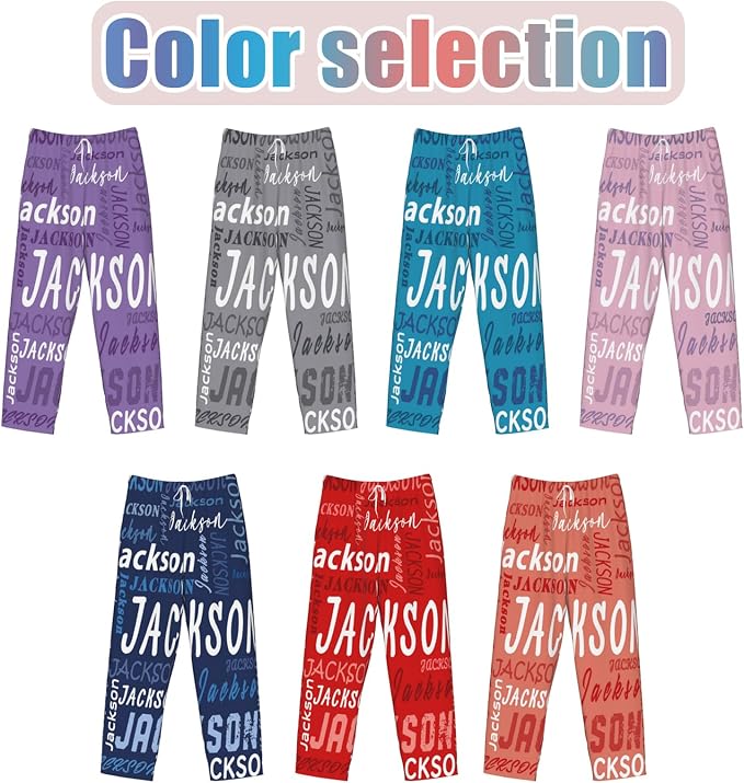Custom Pajamas Pants Plaid Personalized Funny PJ Pant Design - Image 2