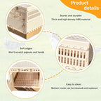 Folding Pigeon Cage Racing Pigeons Travel Cage Pairing Cage Plastic Three Doors - Image 5