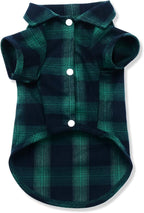 Koneseve Dog Shirt Pet Plaid Clothes T-Shirt by Koneseve