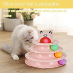 Gefryco Cat Toys 4-Tier Roller Track, Turntable Cat Tower Toy - Image 6