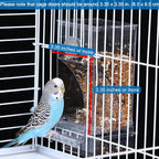 Hamiledyi No Mess Bird Cage Feeder Automatic Parrot Seed Feeders - Image 4