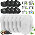 16-Pack Cat Water Fountain Filter – Cat Fountain Replacement Filters by HALKYDY