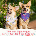 Reginary 120 Packs Spring Dog Bandanas Bulk Flower Dog Scarf Adjustable Holiday - Image 4