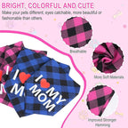 GreenJoy Cute Plaid Dog Bandana – Washable Pet Triangle Scarf - Image 5