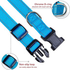 Reflective Dog Collar with Buckle Adjustable Safety Nylon Collars - Image 3