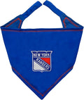 Pets First NHL New York Rangers TIE Bandana, Size Large/X-Large. Dog Bandana by PETSFIRST