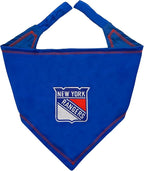 Pets First NHL New York Rangers TIE Bandana, Size Large/X-Large. Dog Bandana by PETSFIRST