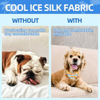 PAWCHIE Dog Cooling Bandana Small, 4 Packs Ice Cool Pet Triangle Scarf Bibs - Image 5
