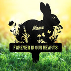 Personalized Rabbit Memorial Stakes – Metal Grave Markers by NIWAHO