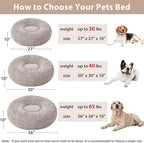 WNPETHOME Calming Dog Beds for Large Dogs, Anti-Anxiety Donut Large pet Bed - Image 4