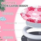 Pet Cooling Mat for Cats and Small Dogs, 20.1'' x 20.1'' Thickened Round Pink - Image 4