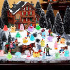 DIYDEC 40PCS Mini Christmas Luminous Figurines 40 Styles Christmas Resin - Image 6