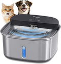 Wireless Cat Water Fountain Stainless Steel, 128oz/3.78L Cordless Automatic by Unknown
